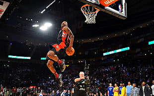 men's red and black basketball jersey, NBA, basketball, Toronto, Toronto Raptors HD wallpaper