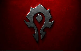 logo illustration, horde, World of Warcraft, video games