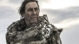 men's gray fleece coat, Game of Thrones