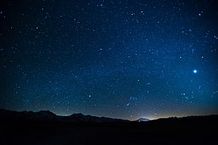 landscape photo of stars