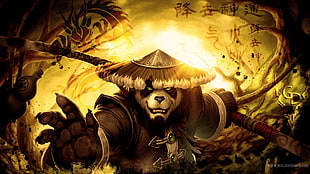 Dota Panda character illustration,  World of Warcraft, World of Warcraft: Mists of Pandaria, video games