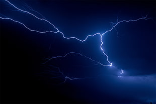 photo of lightning, nature, lightning, clouds, storm HD wallpaper