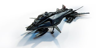 black and blue RC helicopter, Star Citizen, spaceship