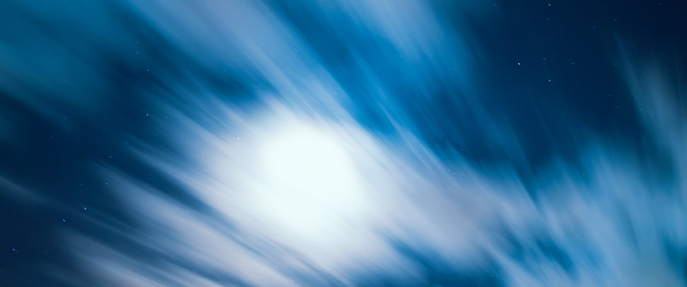 ultrawide, space, blue HD wallpaper