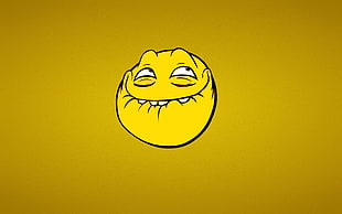 yellow emoji HD wallpaper