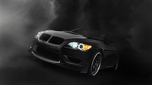black car, BMW, car, black cars, vehicle HD wallpaper