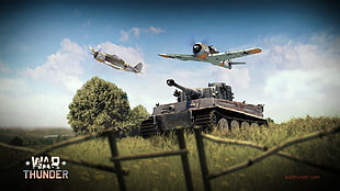 War Thunder poster, War Thunder, airplane, Gaijin Entertainment, tank