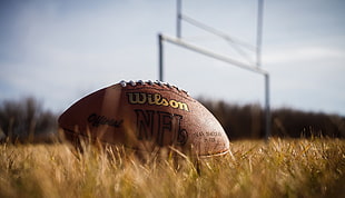 brown Wilson football, sports, American football, closeup HD wallpaper