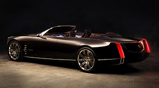 black Cadillac coupe convertible concept