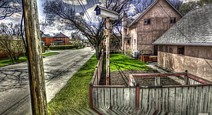 houses near street in HD photo, calgary HD wallpaper
