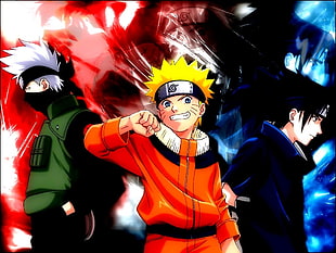 Naruto wallpaper, anime, Naruto Shippuuden, Uzumaki Naruto, Hatake Kakashi