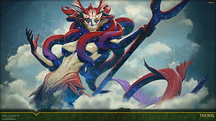 medusa game character screengrab, Theros, Magic: The Gathering, Jason Chan HD wallpaper