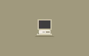 gray computer illustration