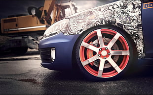 silver vehicle wheel with tire, car HD wallpaper