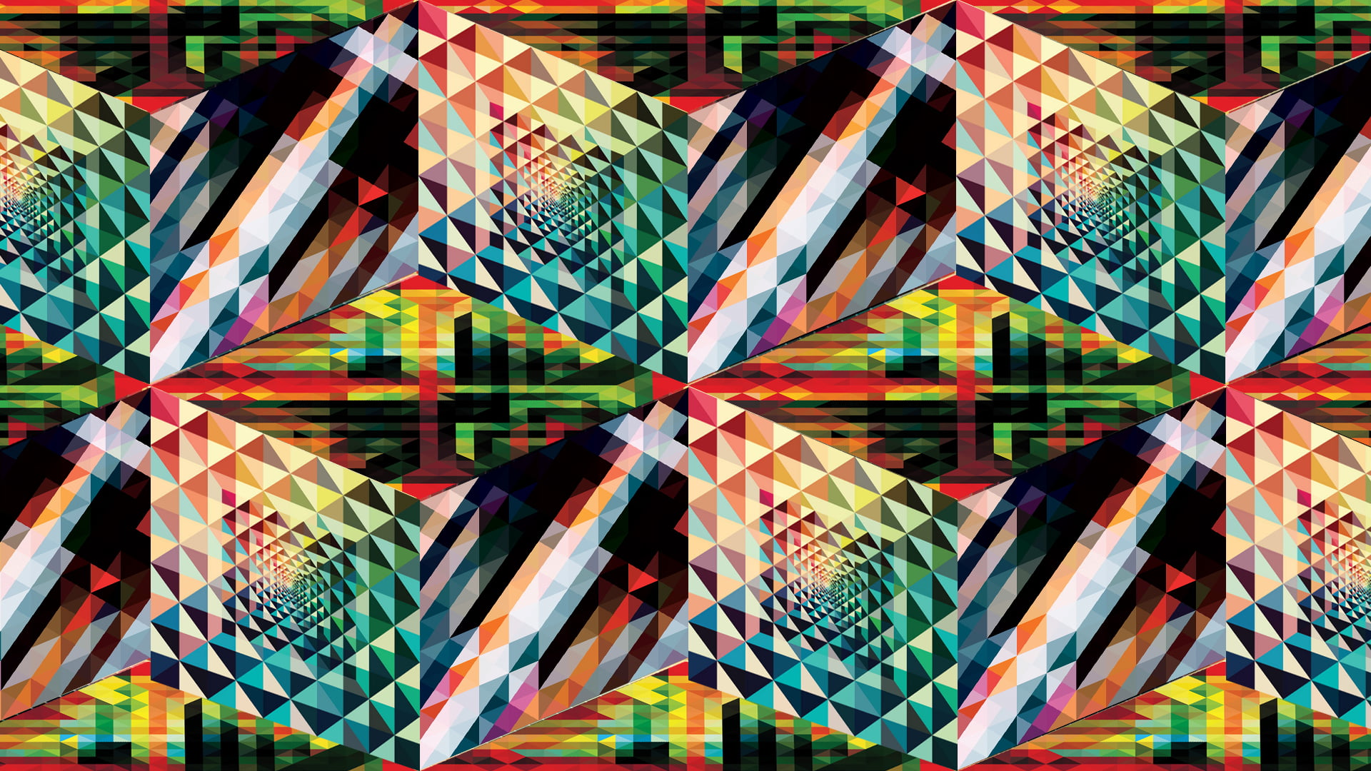 multicolored abstract wallpaper, Andy Gilmore, abstract, pattern, colorful