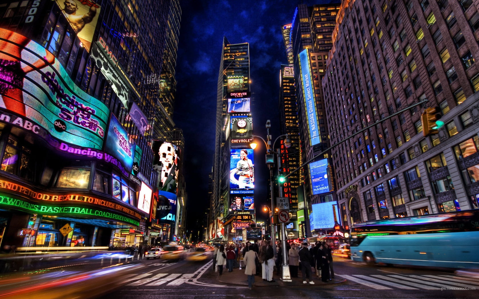 time lapse photography of Times Square, New York