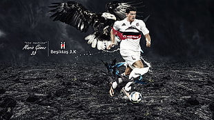 Mario Gomez poster, Mario Gomez, Besiktas J.K., eagle, footballers
