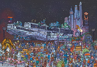 Star Wars illustration HD wallpaper
