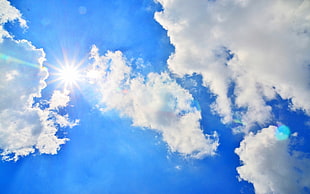 low angle photography of white clouds during daytime