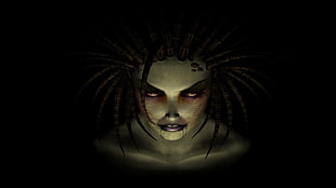 female character illustration, StarCraft