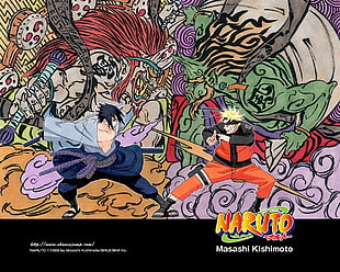 Naruto digital wallpaper, Naruto Shippuuden, Uzumaki Naruto, Uchiha Sasuke