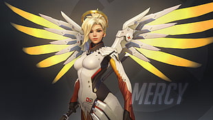 Overwatch Mercy character illustration