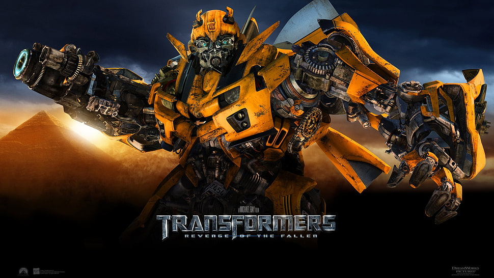 Transformers illustration, Transformers, Transformers: Revenge of the Fallen, Bumblebee, movies HD wallpaper