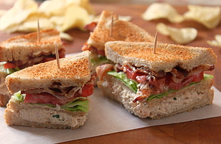 four sandwiches, food, sandwiches, bread HD wallpaper