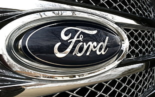 chrome Ford grille HD wallpaper
