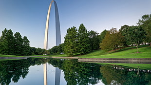Gateway Arch, architecture, reflection, St. Louis