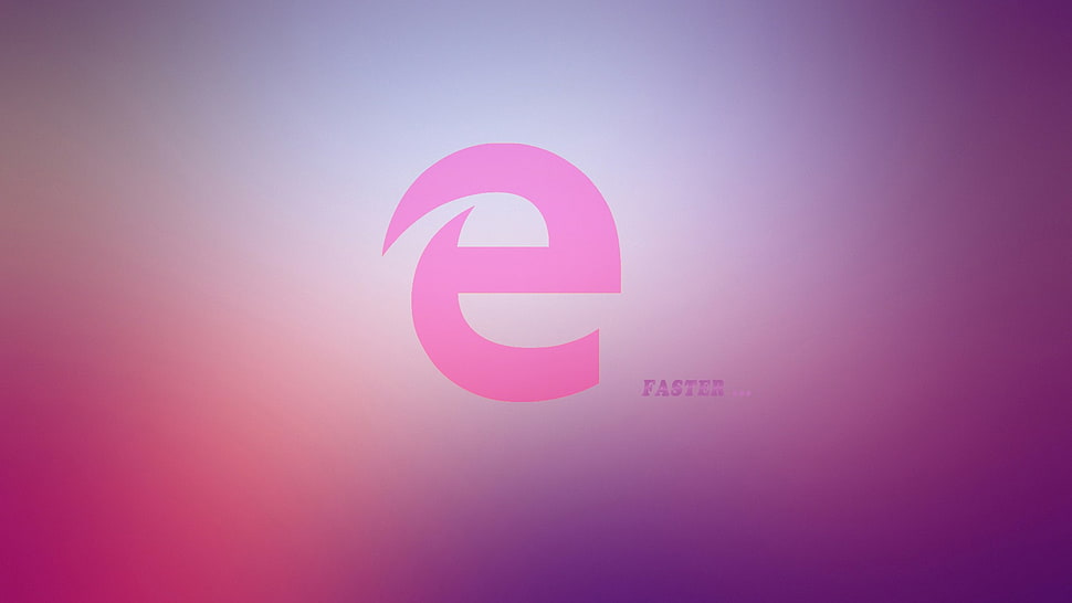 E logo, Microsoft Edge, Windows 10, Microsoft Windows HD wallpaper