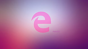 E logo, Microsoft Edge, Windows 10, Microsoft Windows HD wallpaper