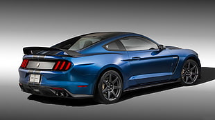 blue Ford Mustang GT
