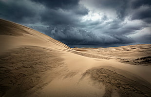 brown sand field, nature, landscape, desert, sand HD wallpaper