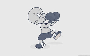 Looney Tunes character illustration, cartoon, boxing HD wallpaper