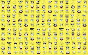 Spongebobs poster, SpongeBob SquarePants, spongebob, cartoon, yellow