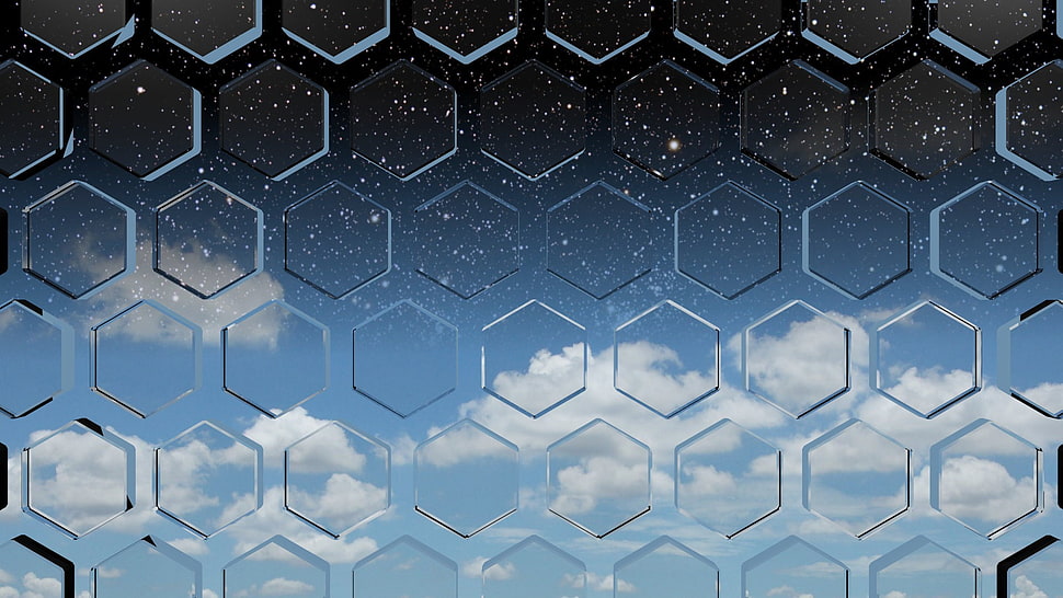 clear beehive acrylic cover, window, artwork, digital art HD wallpaper