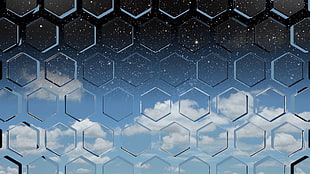 clear beehive acrylic cover, window, artwork, digital art