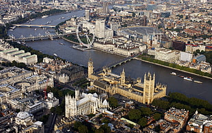 aerial map of London HD wallpaper