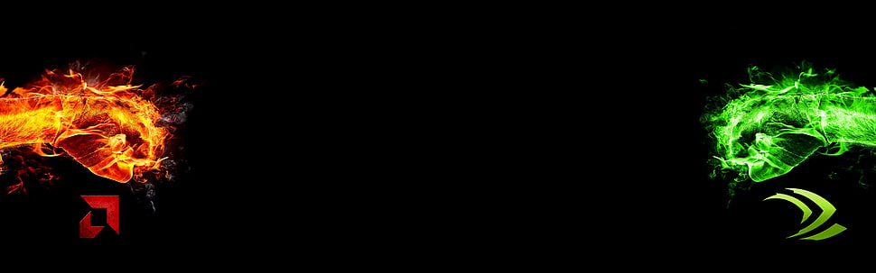 Nvidia, AMD, technology, GPUs HD wallpaper