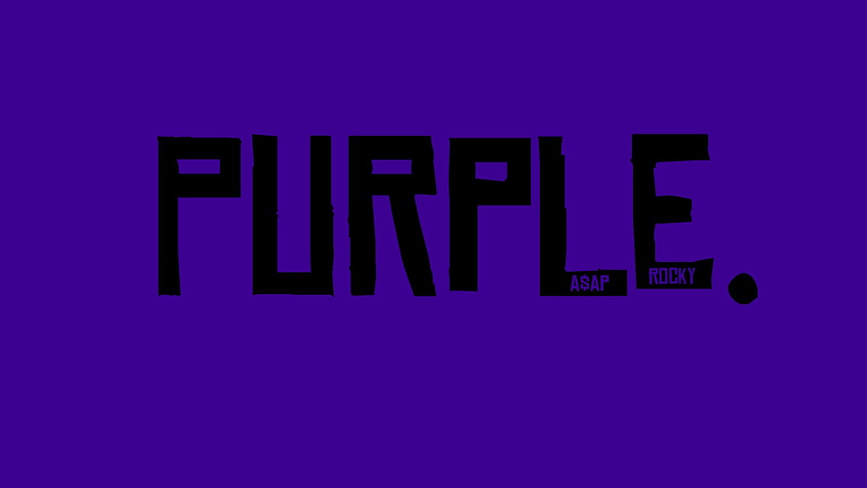Purple Asap Rocky wallpaper, purple HD wallpaper