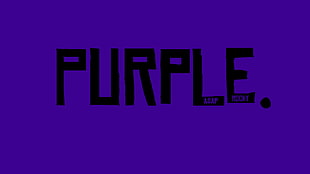 Purple Asap Rocky wallpaper, purple
