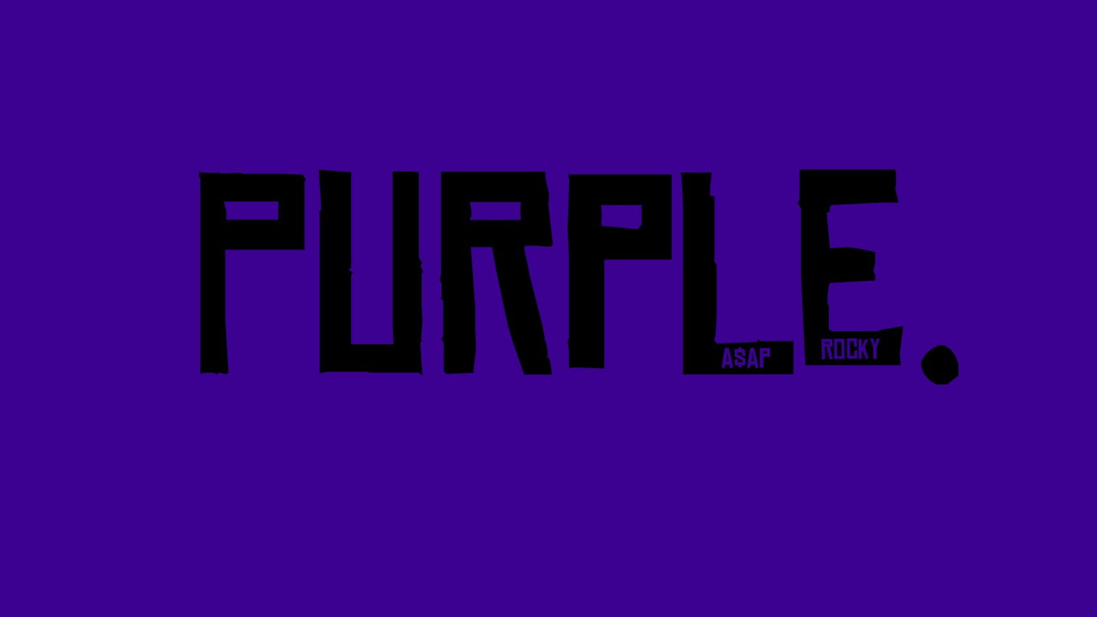Purple Asap Rocky wallpaper, purple