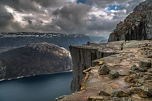 brown cliff, nature, mountains, landscape, Norway