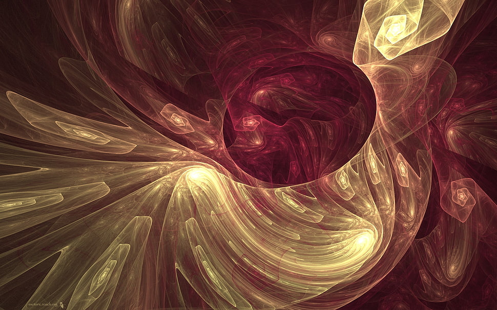 red and yellow abstract light wallpaper HD wallpaper