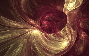 red and yellow abstract light wallpaper