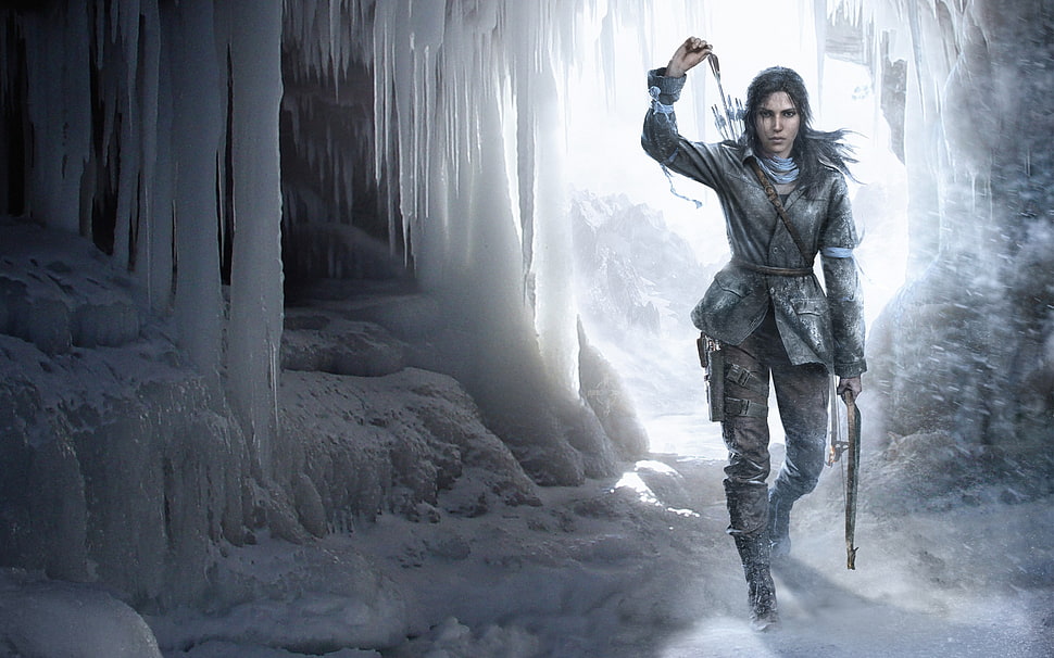 warrior wallpaper, Tomb Raider, Rise of the Tomb Raider, Lara Croft, video games HD wallpaper