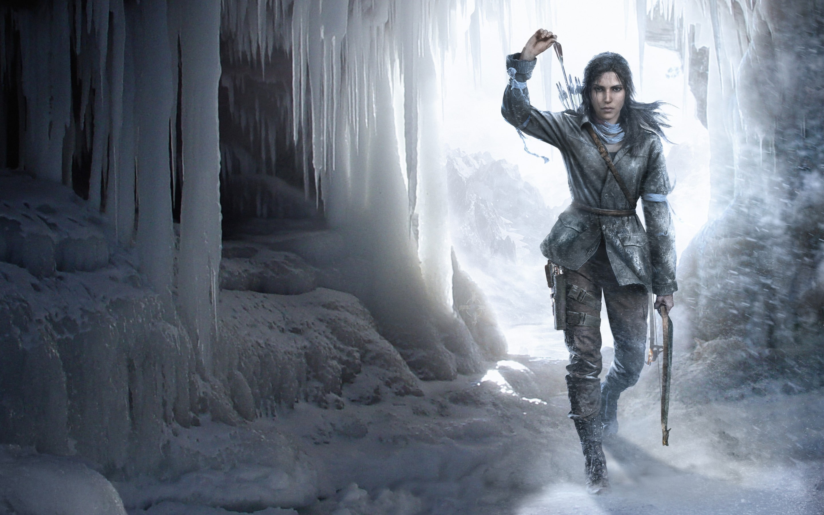 warrior wallpaper, Tomb Raider, Rise of the Tomb Raider, Lara Croft, video games