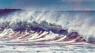 photograph of sea waves