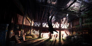 game application surface screenshot, The Last of Us, concept art, video games, digital art